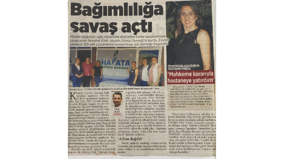 BAĞIMLILIĞA SAVAŞ AÇTI