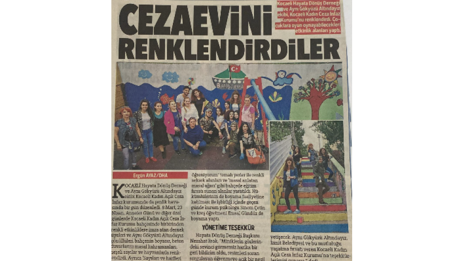 CEZAEVİNİ RENKLENDİRDİLER